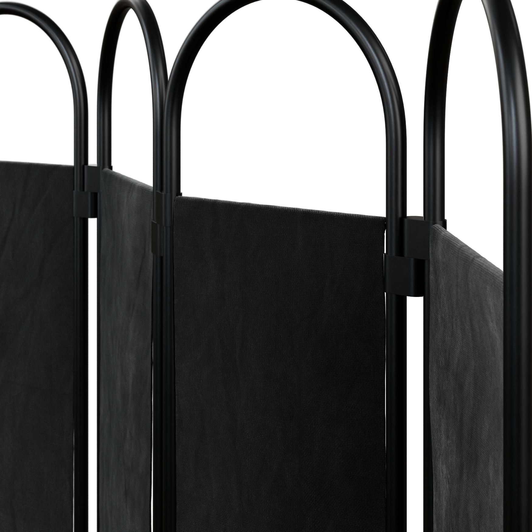 Folding Room Divider 01 decorations 3D model, beauty render