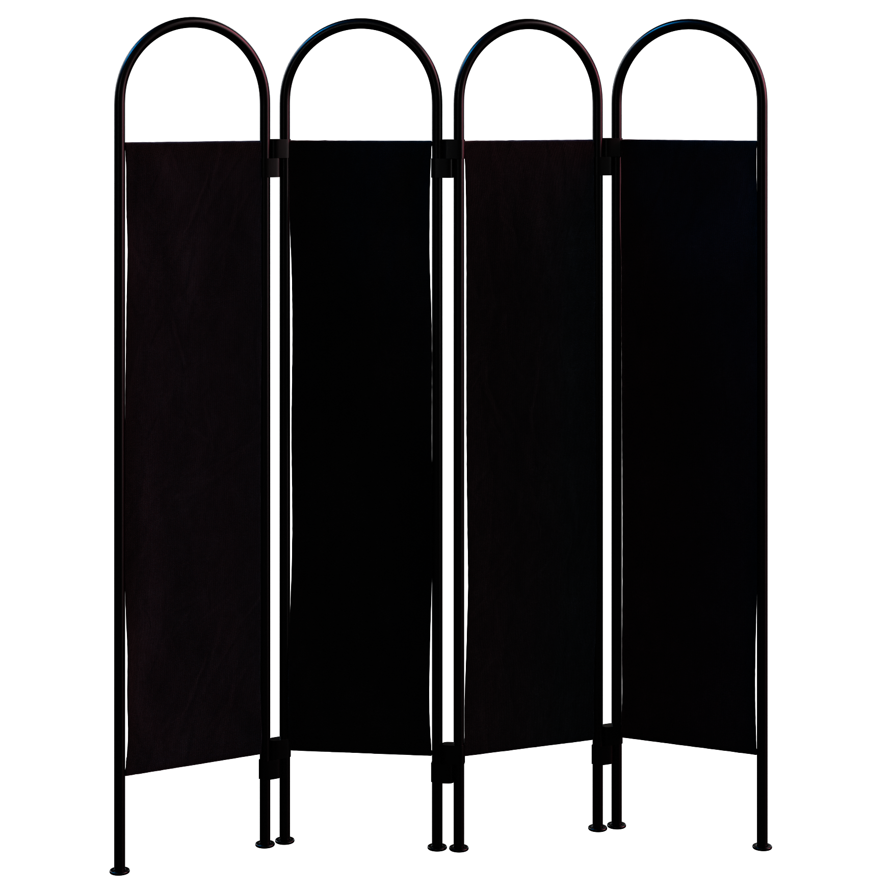Folding Room Divider 01 decorations 3D model, alternate angle render