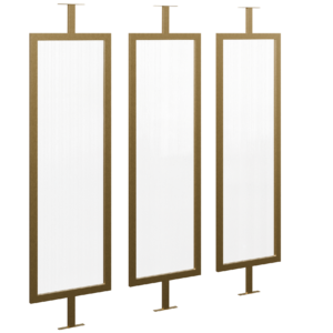 Fixed Room Divider 04 decorations 3D model, Blender render preview