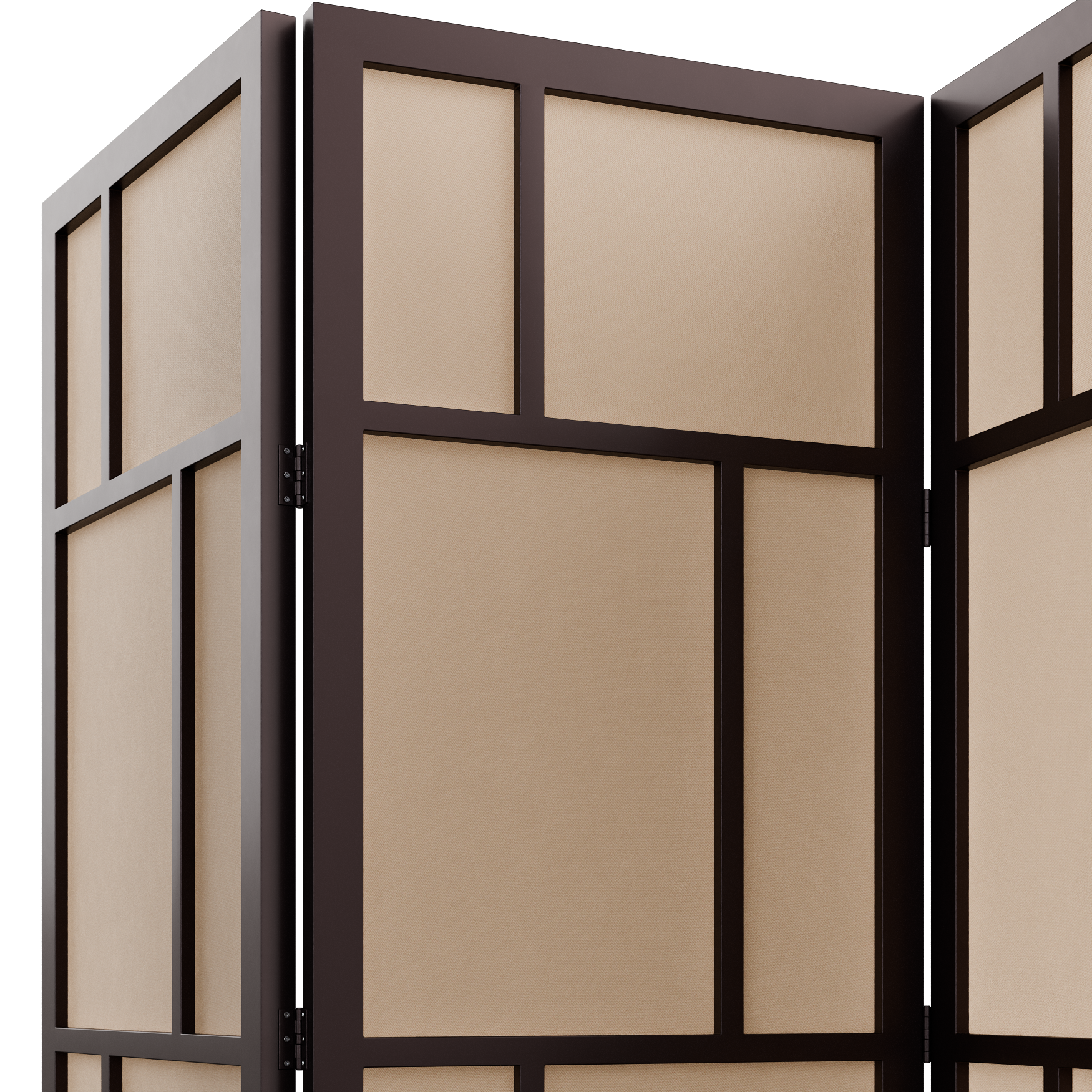 Folding Room Divider 02 decorations 3D model, beauty render