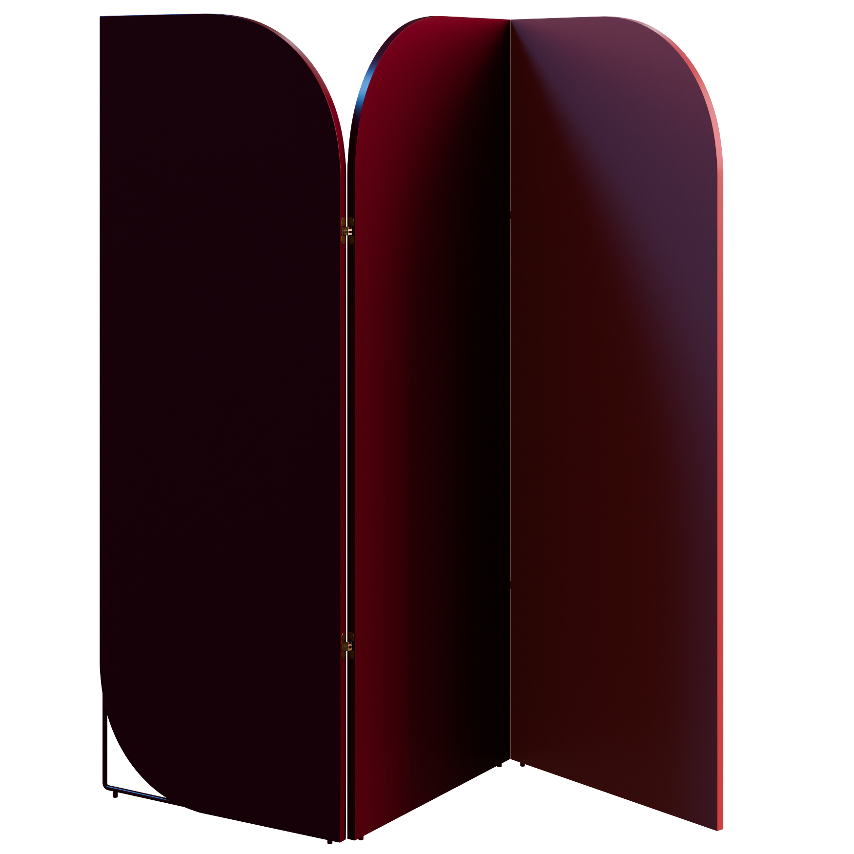 Folding Room Divider 05 decorations 3D model, alternate angle render