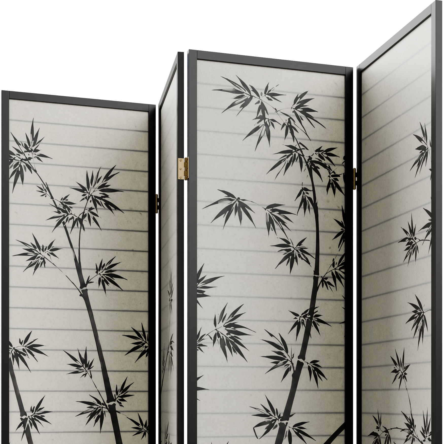 Folding Room Divider 06 decorations 3D model, beauty render