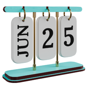Office Desk Calendar 01 office 3D model, Blender render preview