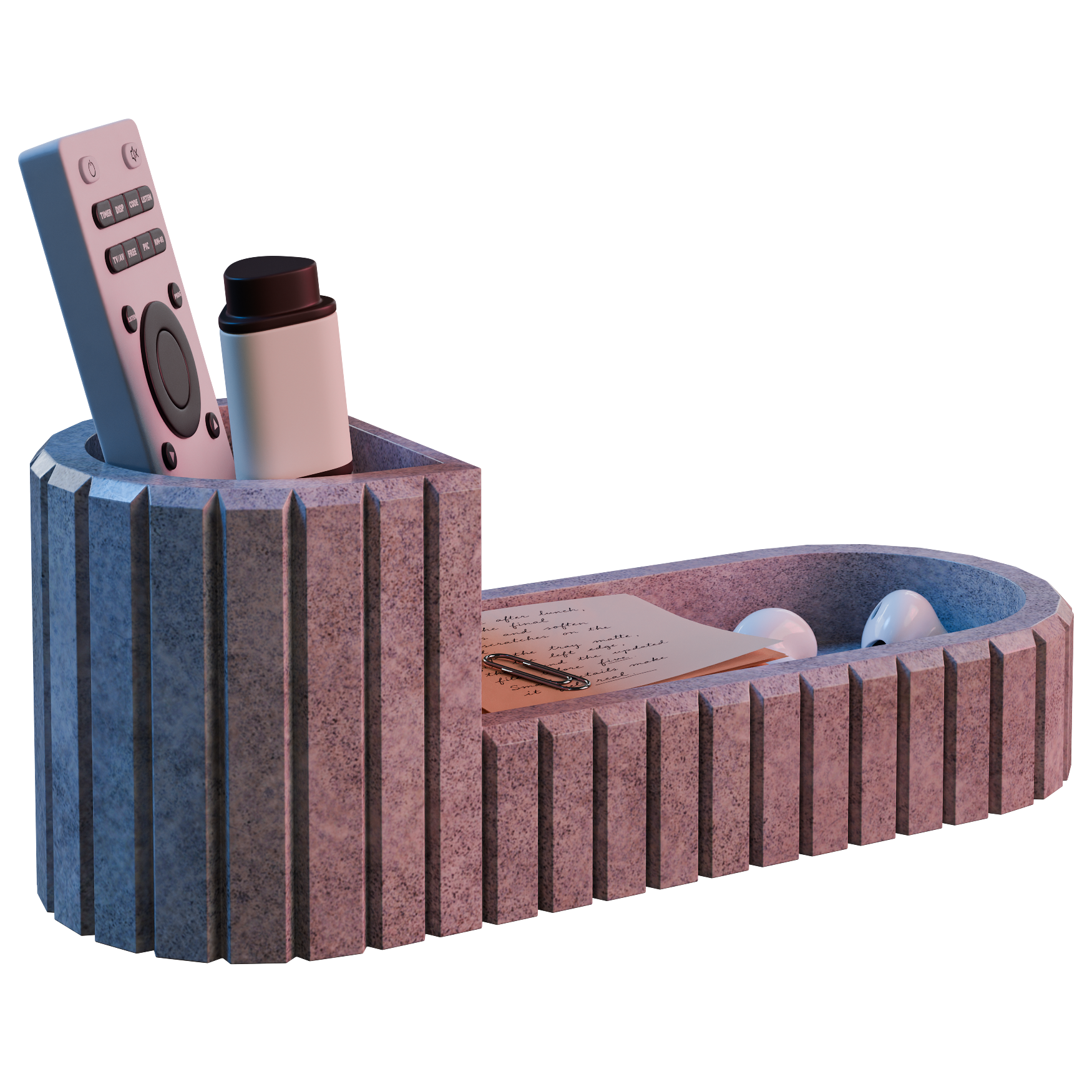 Office Desk Organizer 03 office 3D model, alternate angle render