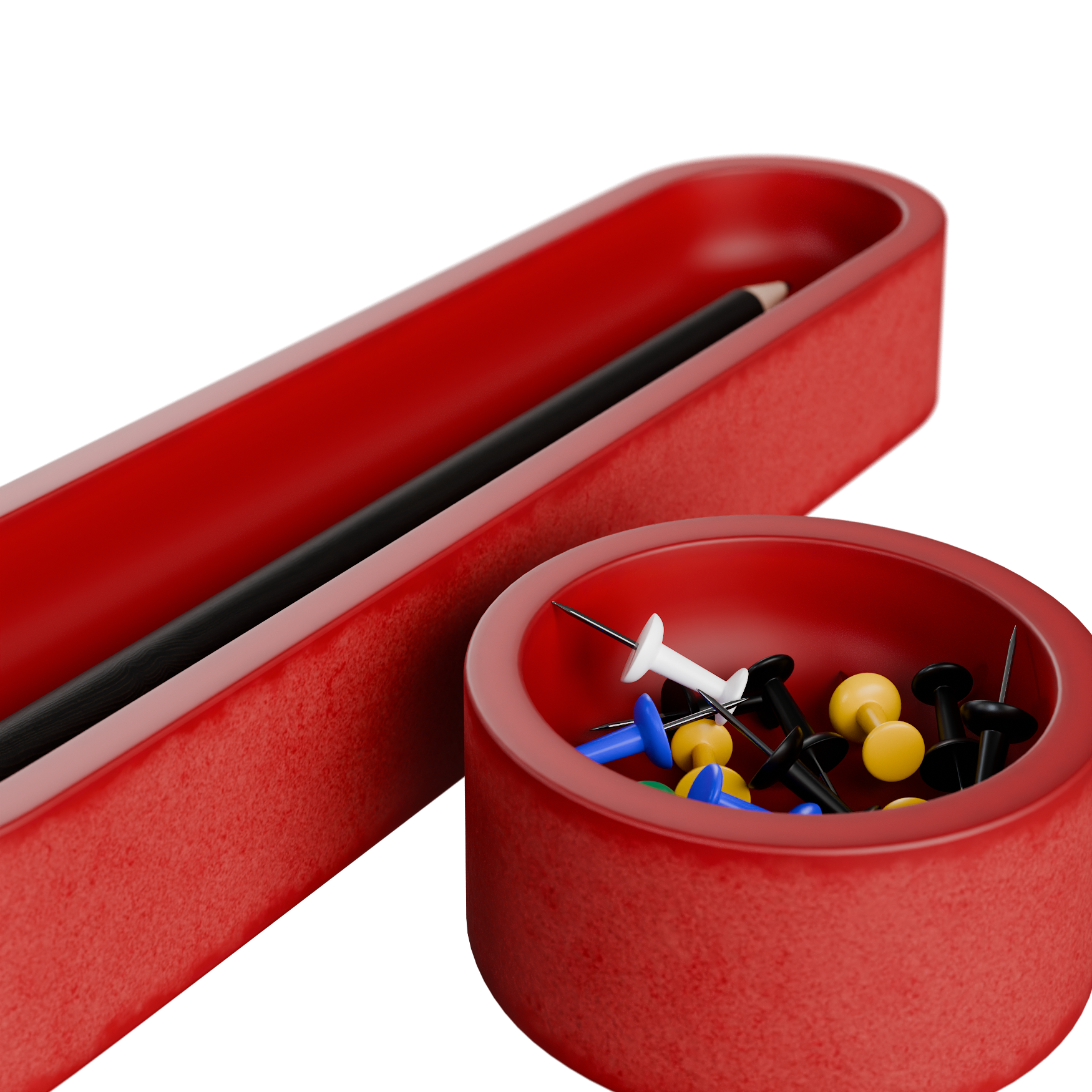 Office Desk Organizer 04 office 3D model, beauty render