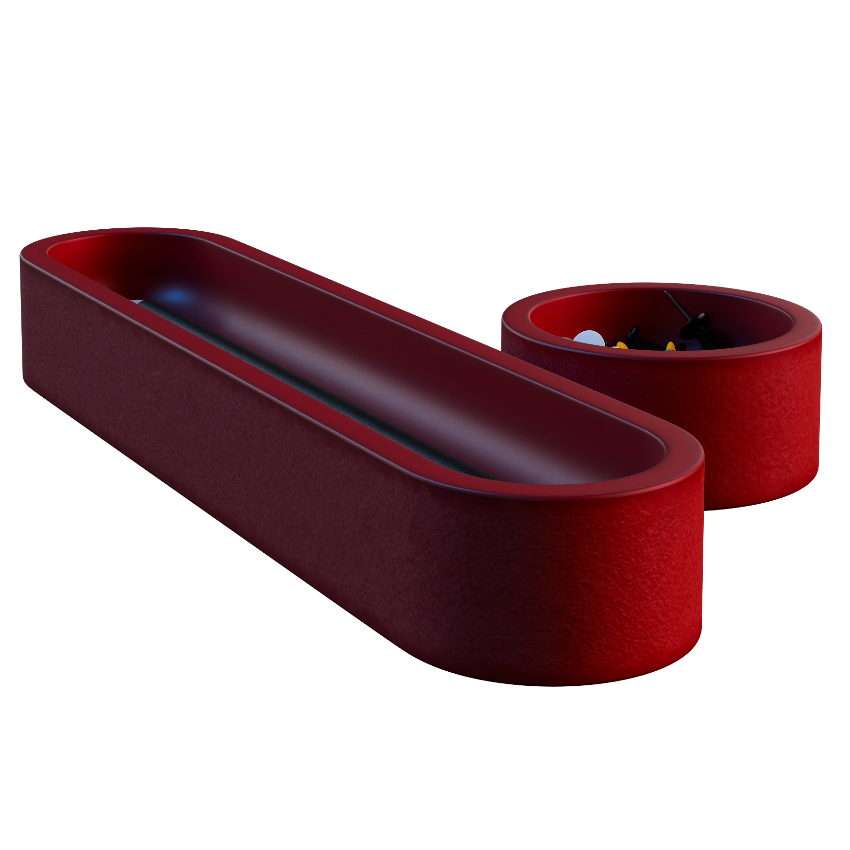 Office Desk Organizer 04 office 3D model, alternate angle render