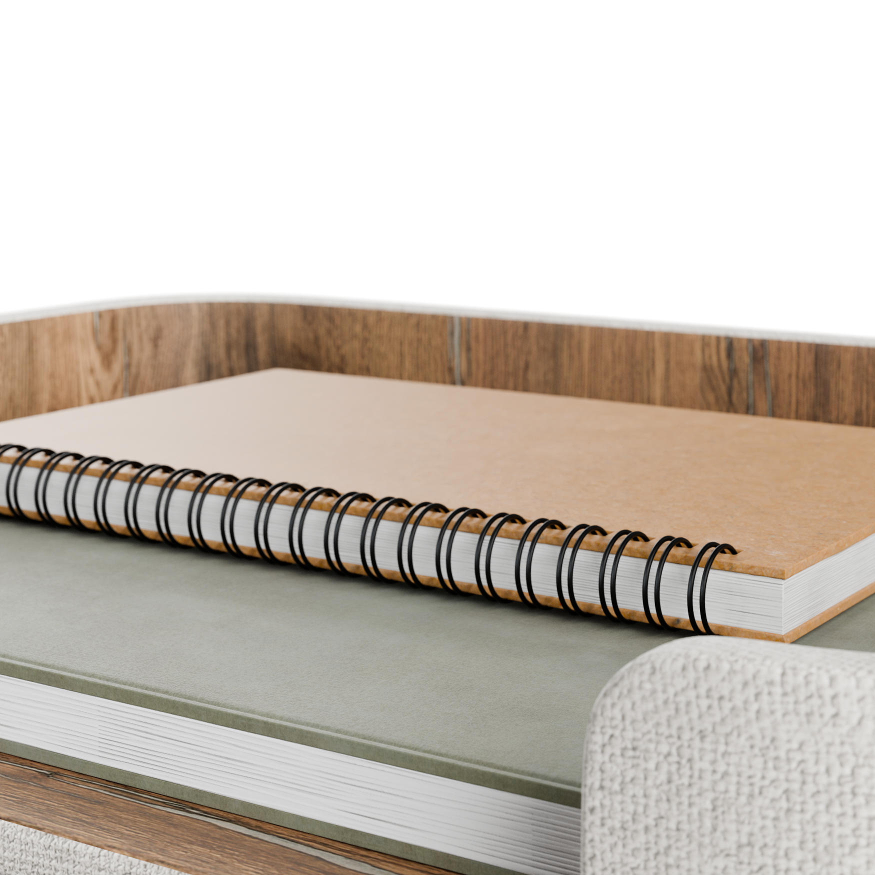 Office Document Tray 02 office 3D model, beauty render
