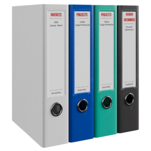 Office File Binder Set 01 office 3D model, Blender render preview