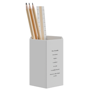 Pencil Holder 01 office 3D model, Blender render preview