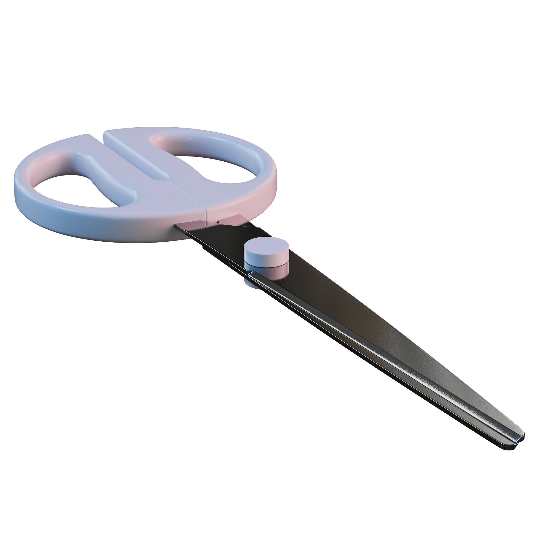 Scissors 01 office 3D model, alternate angle render
