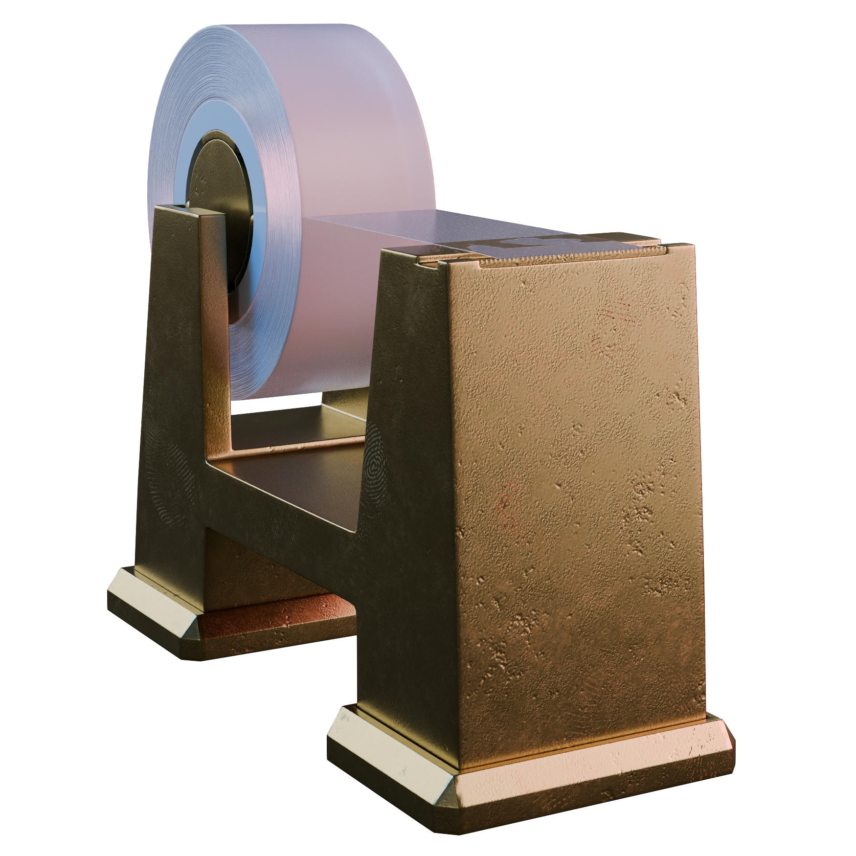 Tape Dispenser 01 office 3D model, alternate angle render