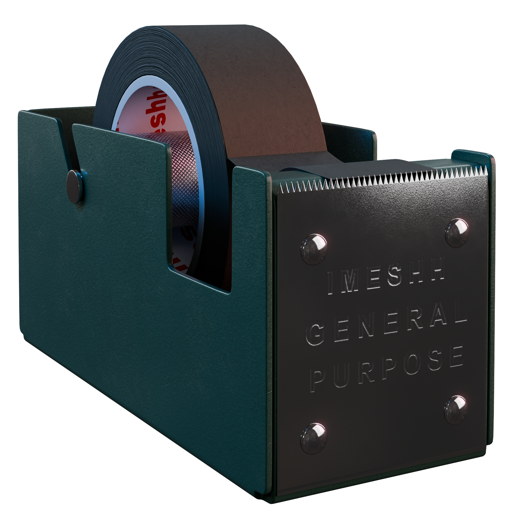 Tape Dispenser 03 office 3D model, alternate angle render