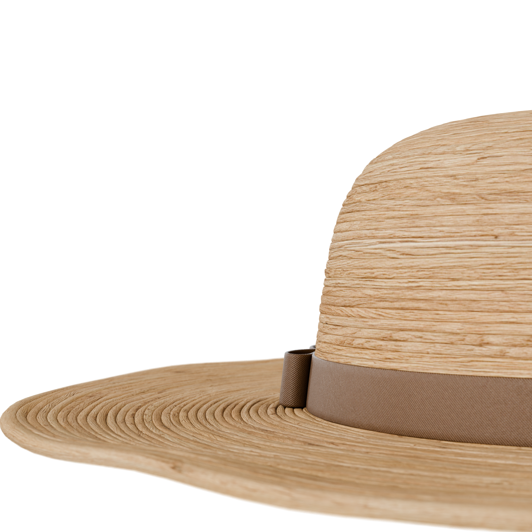 Straw Hat 01 clothing 3D model, beauty render
