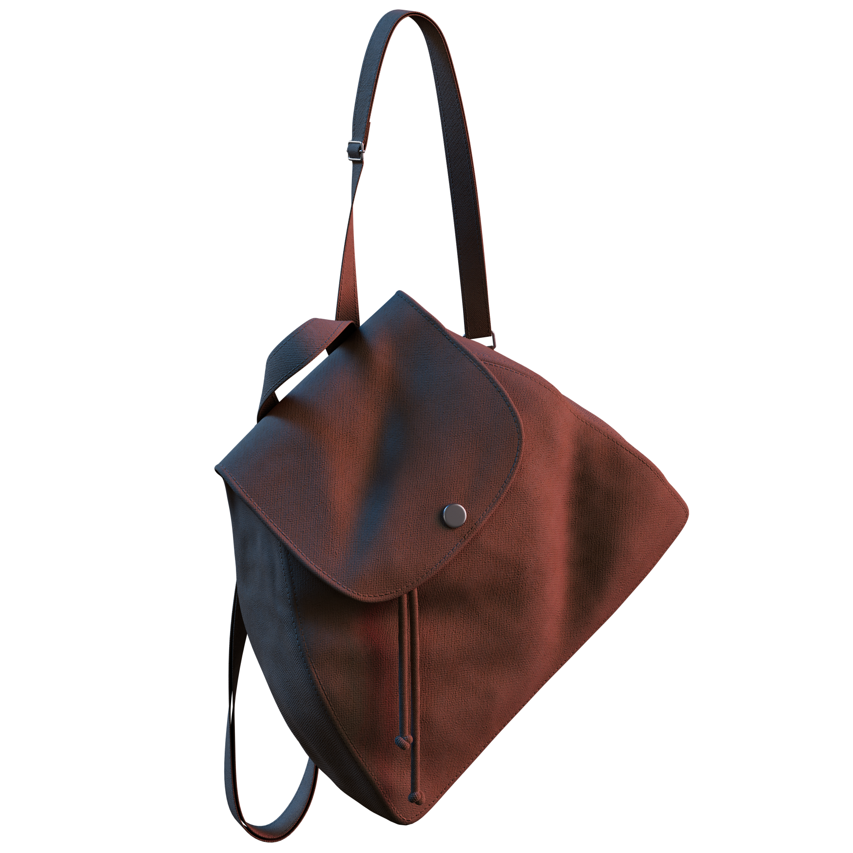 Hanging Backpack 01 clothing 3D model, alternate angle render