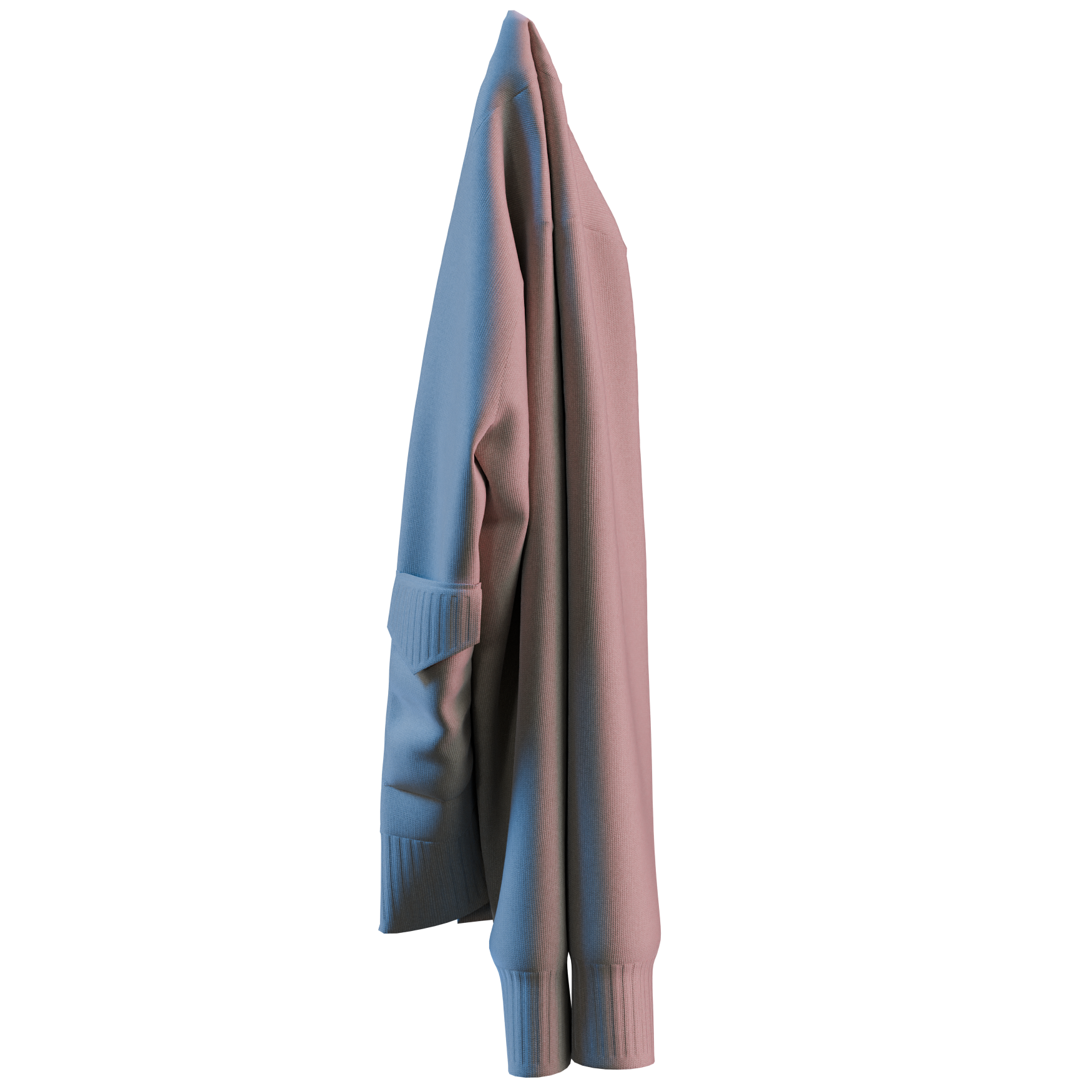Wall Hung Sweater 01 clothing 3D model, alternate angle render