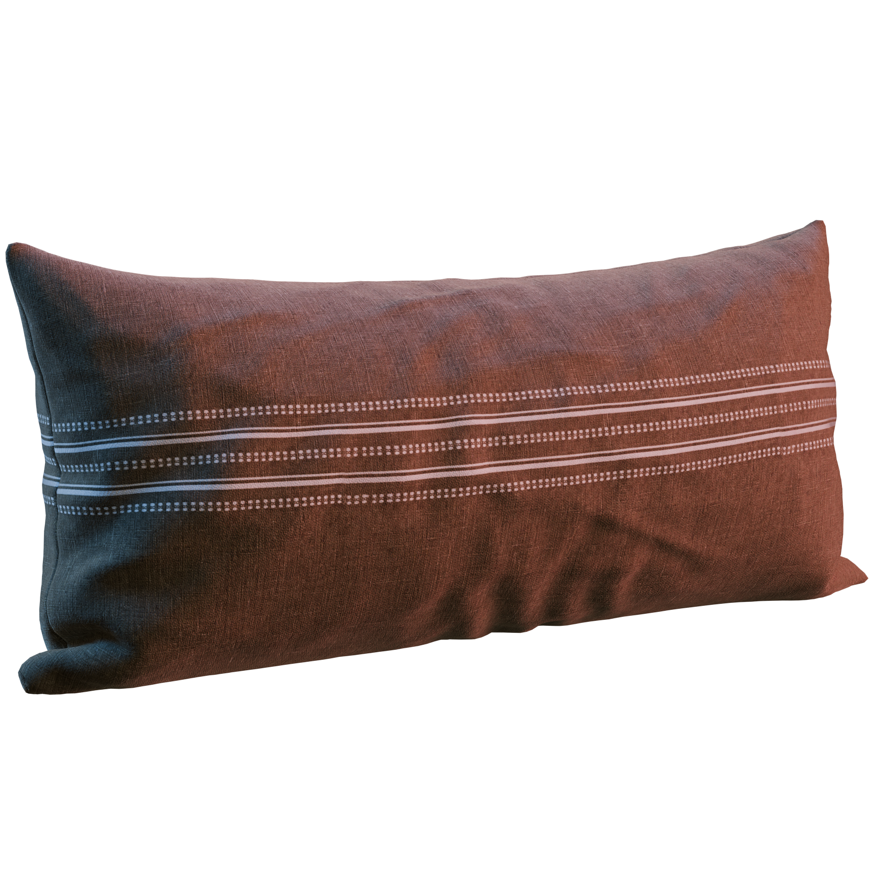 Embroidered Lumbar Cushion 01 furniture details 3D model, alternate angle render