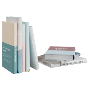 Book Set 01 decorations 3D model, Blender render preview