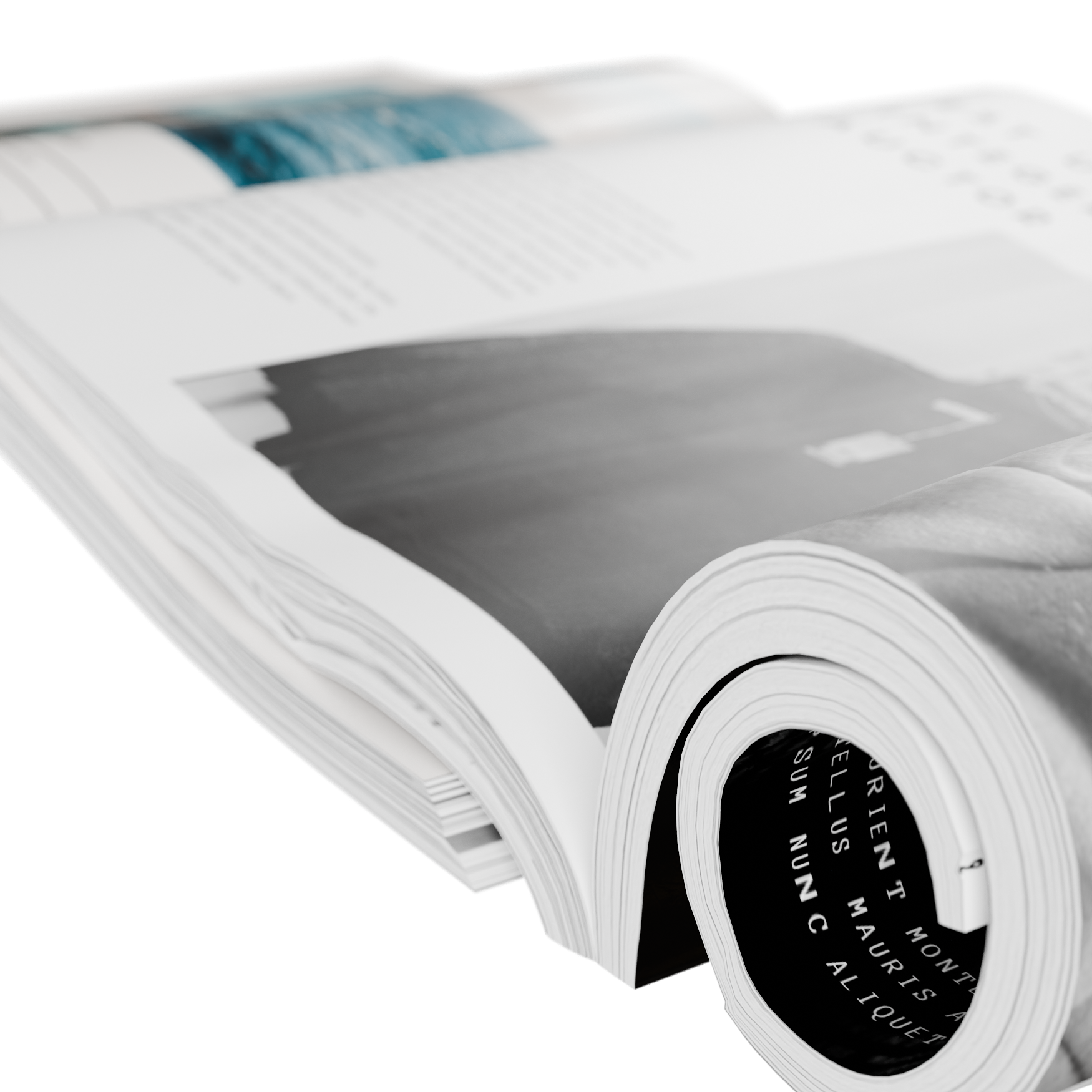 Magazine Set 06 decorations 3D model, beauty render